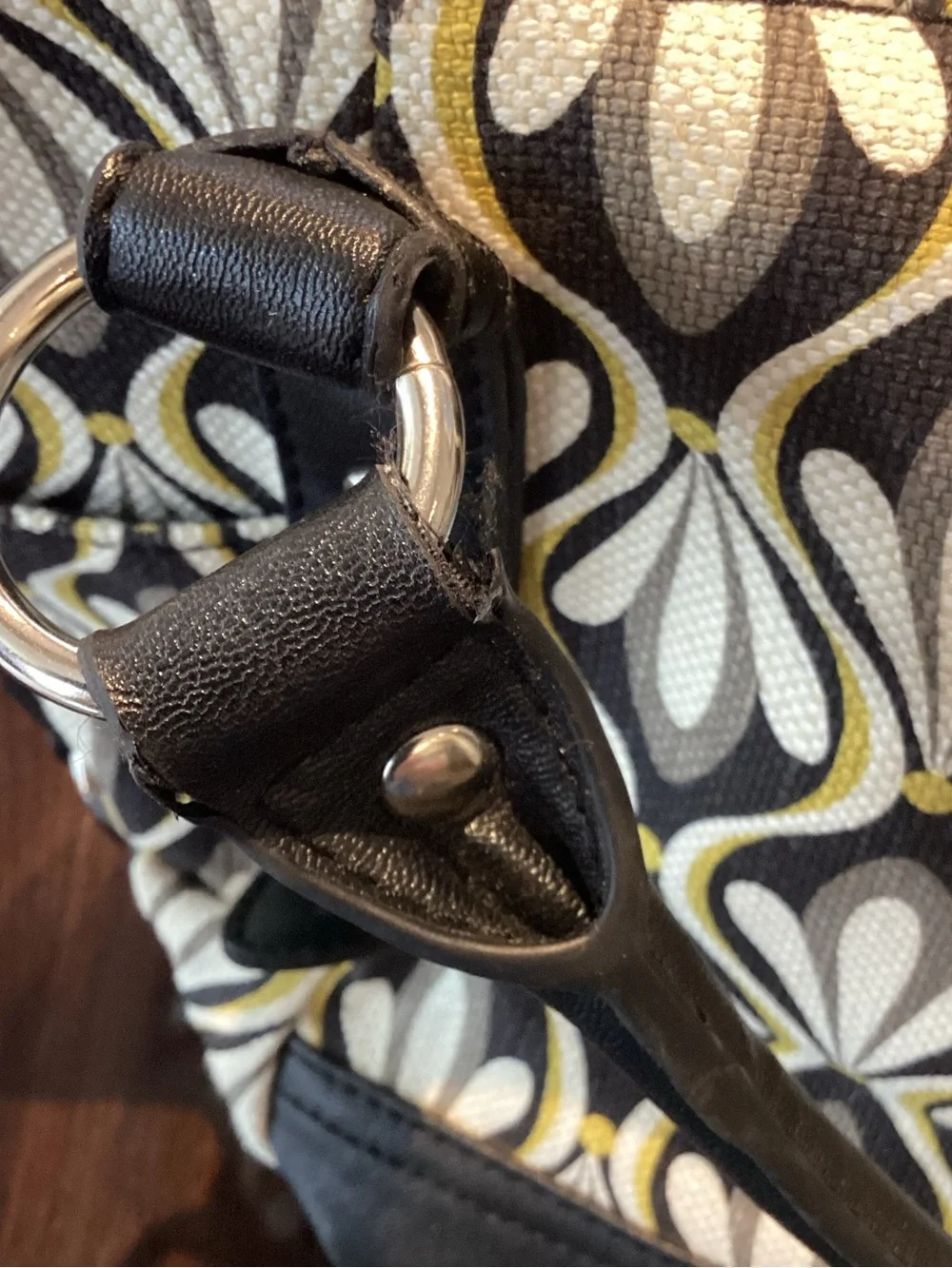 Relic by Fossil Satchel with Geometric pattern fabric Shoulder bag